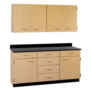 4-Door Wall Unit/6-Drawer Base Unit Cabinet Suite